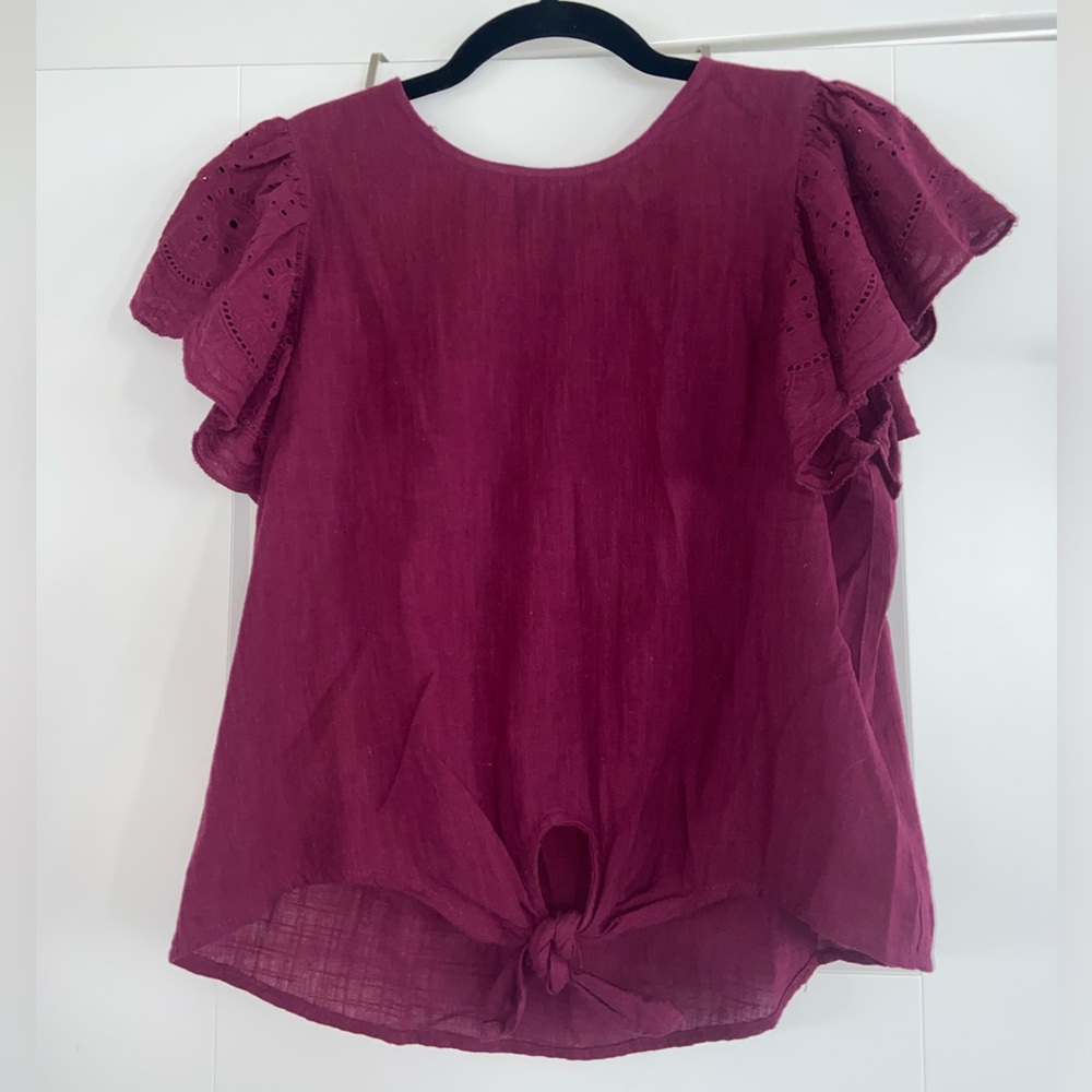 Ruffle Short Sleeve Top